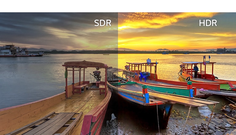 SDR versus HDR10.